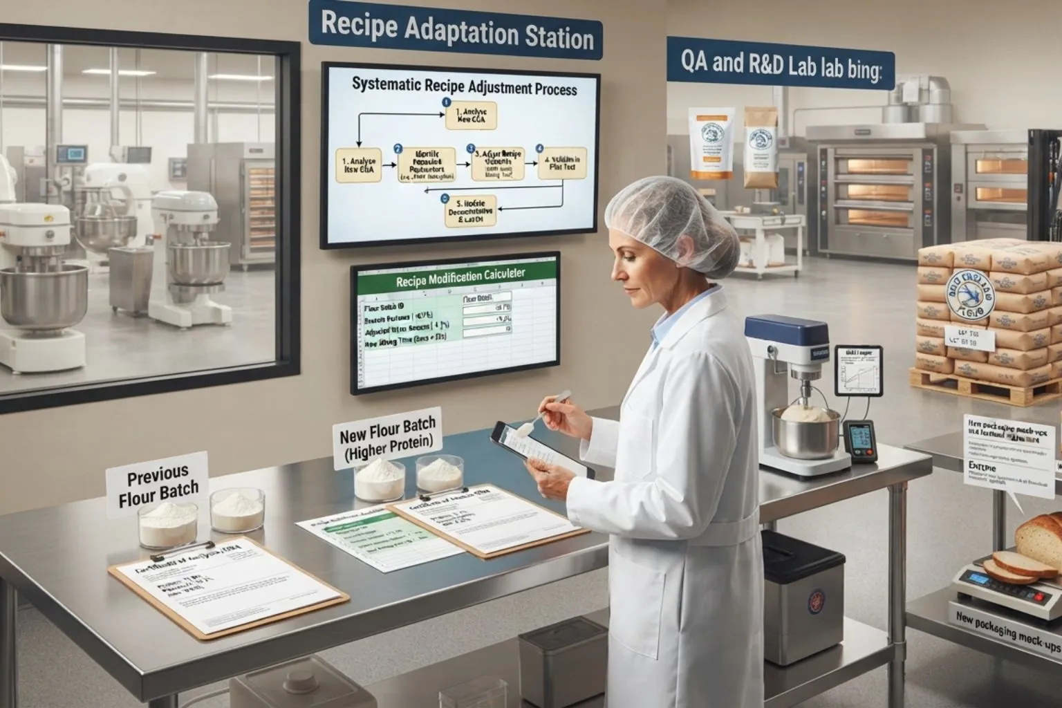 Food manufacturers adapting recipes to changing ingredient specifications